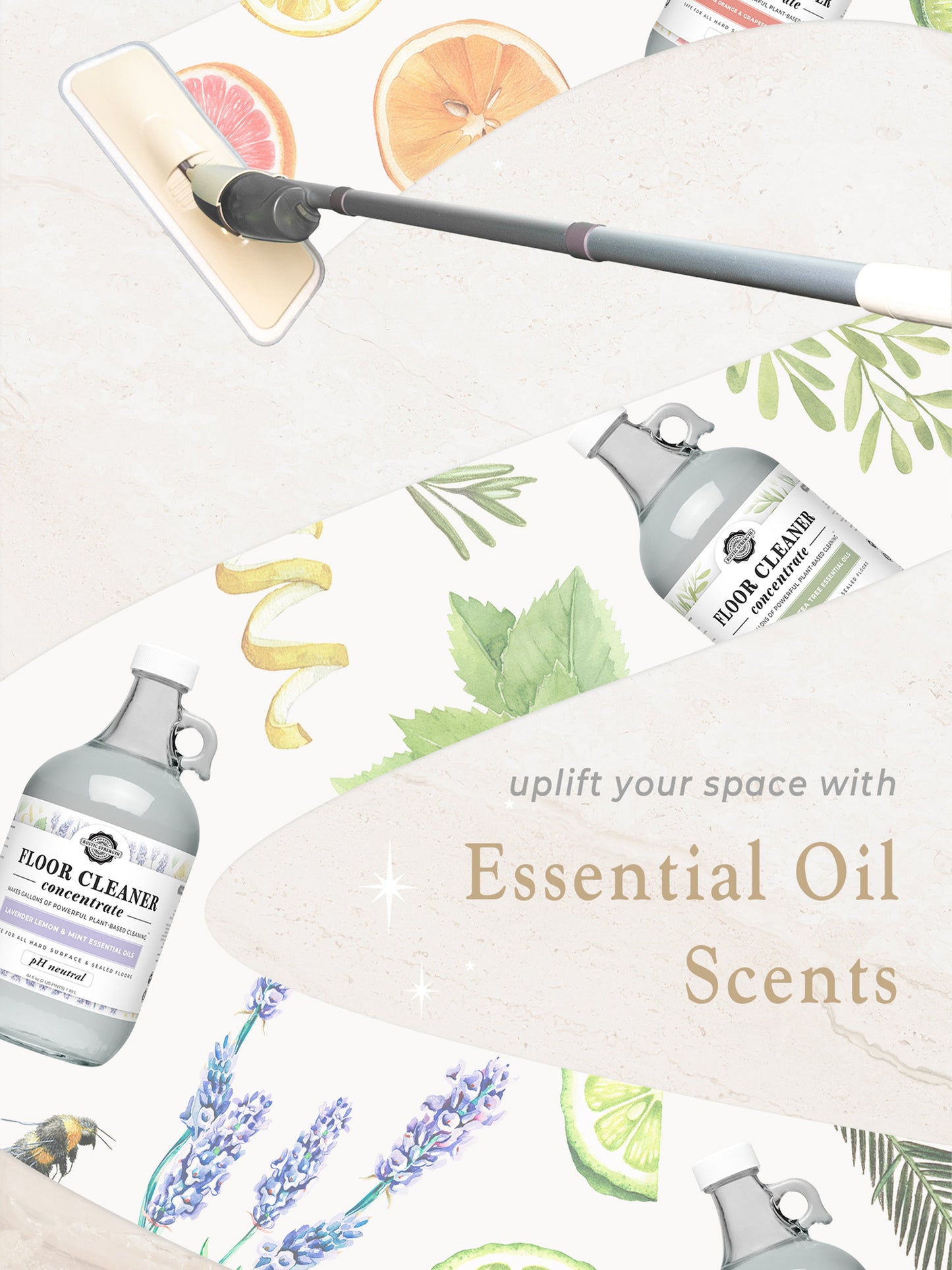 Floor Cleaner Concentrate | Rosemary, Mint & Tea Tree