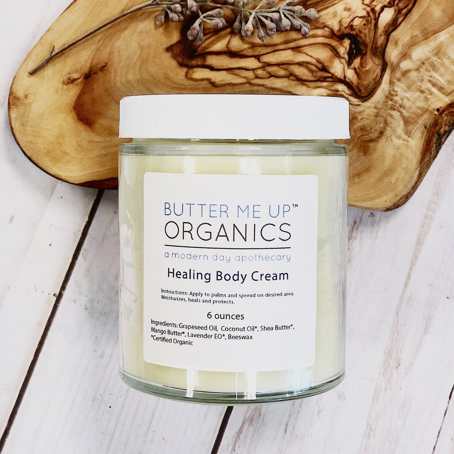 Healing Body Cream / organic body lotion / winter skin / dry skin