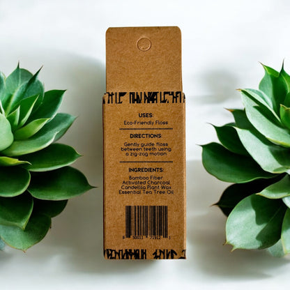 Bamboo Charcoal Floss in Bamboo Container