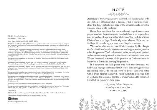 The Prayer Jar Devotional: HOPE